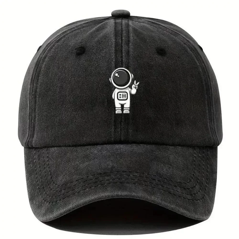 Astronaut Space Main Image Printed Baseball Hat Fashionable and Simple Outdoor Sunscreen Curved brimmed Hat