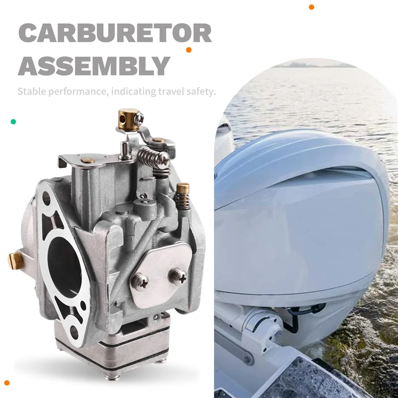 Conjunto de carburador para motor fueraborda 3HP 3 M L S 2 tiempos 6L5-14301-02, 6L5-14301-03, 6L5-14301