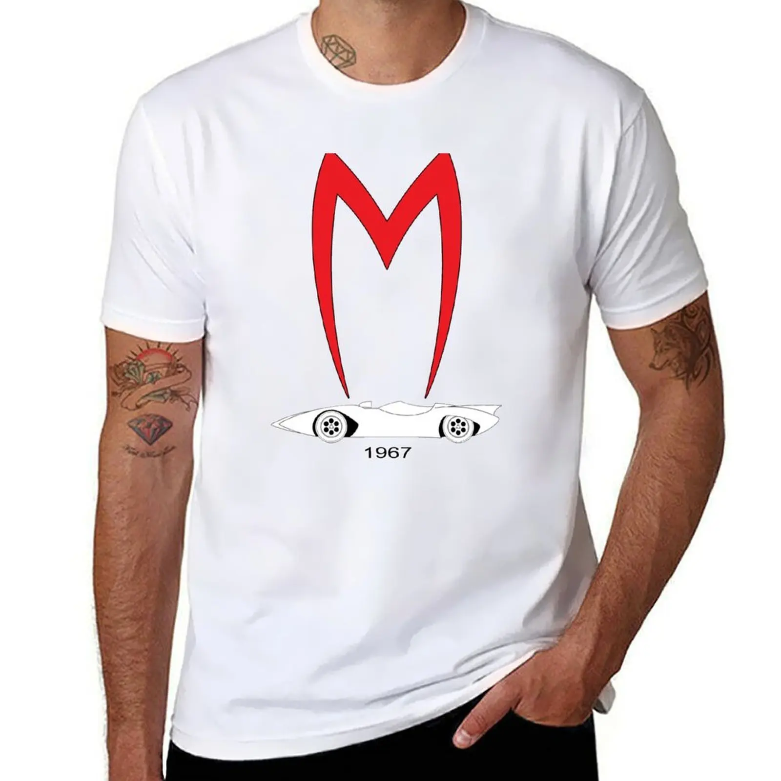 

Mach 5 1967 Speed Racer T-Shirt t shirt man cotton cotton tshirt 100% T-Shirt