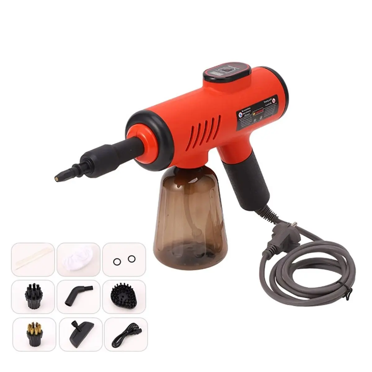 *A91P 1200W Handheld Steam Cleaner High-Pressure and High-Temperature Household Air Conditioner Kitchen Hood Washer UK Plug
