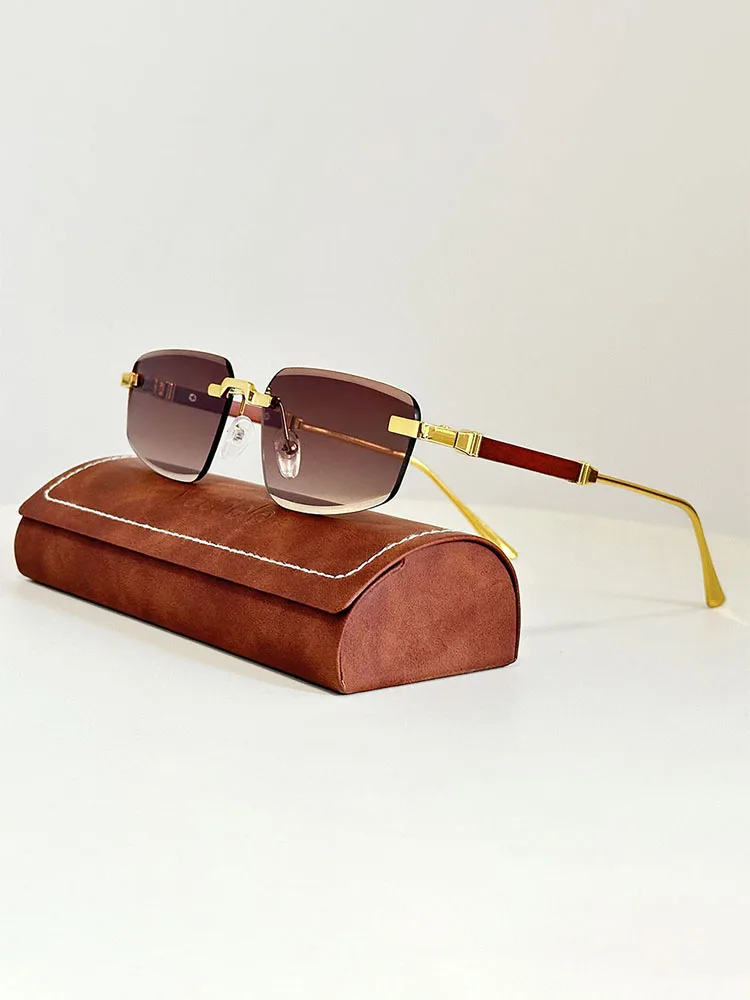 Lunettes de soleil de luxe design vacances tendance lunettes de soleil femmes lunettes sans monture Vintage Lentes livraison directe Oculos Gafas Lunette