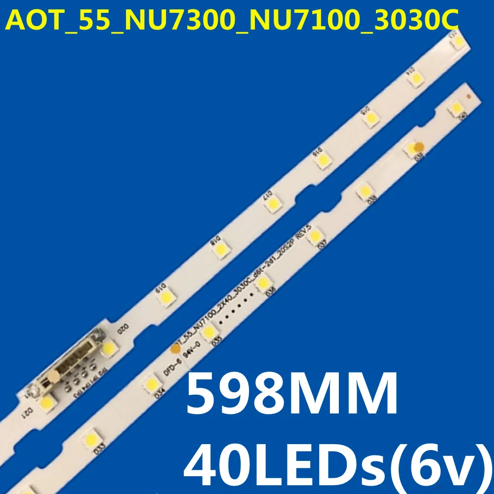 LED Backlight Strip 40led for UA55NU7100 UA55NU7500 UA55NU7470 UE55NU7022 UE55NU7652 UE55NU7455 UE55NU7645 UE55NU7020 UE55NU6025