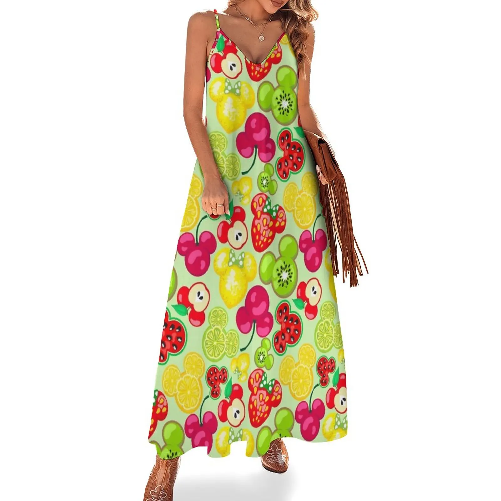 

M1ckey's Fruit Fiesta Sleeveless Dress Female clothing Clothing women long dresses ladies dresses for special occasion