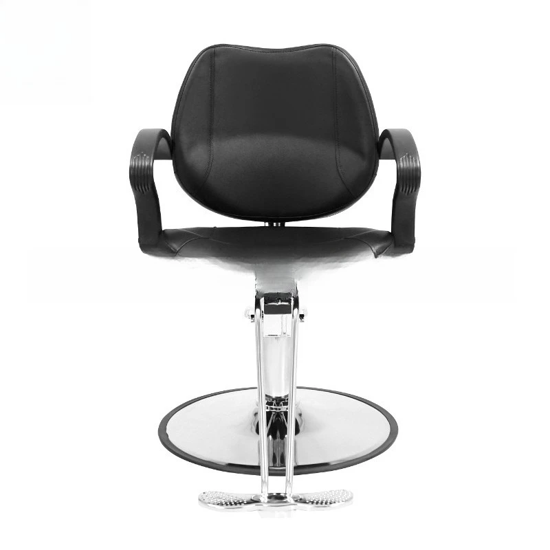 Sedia per taglio di capelli Sedia da parrucchiere per donna Sedia a pedali nera Mobili per parrucchiere