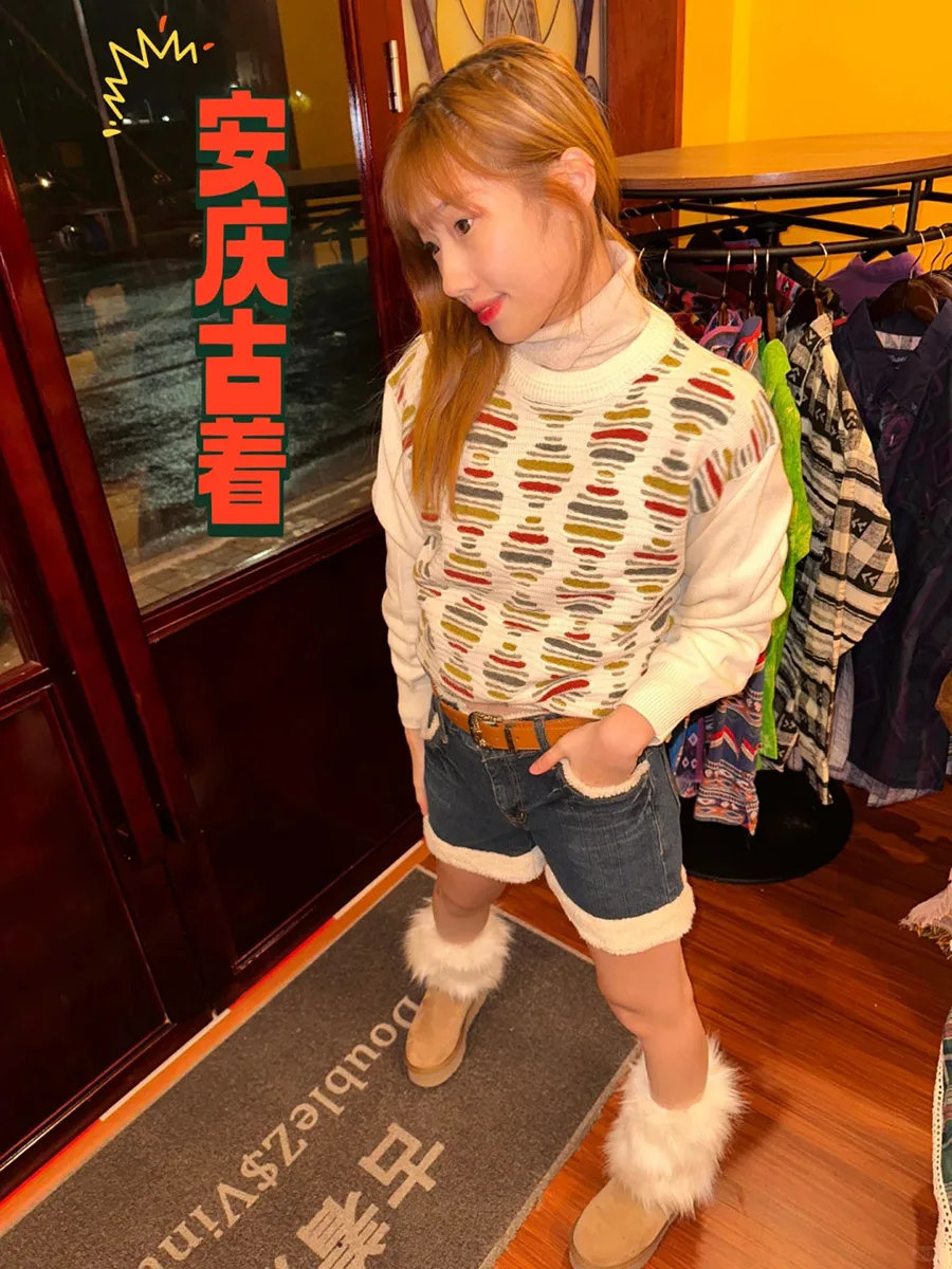 جينز RORIRI رقيق الربط الأمريكي Y2k شعر أبيض عتيق مقسم ​ ​ شورت عصري للفتيات الساخنة القديمة ملابس جينز عالية الخصر Gyaru