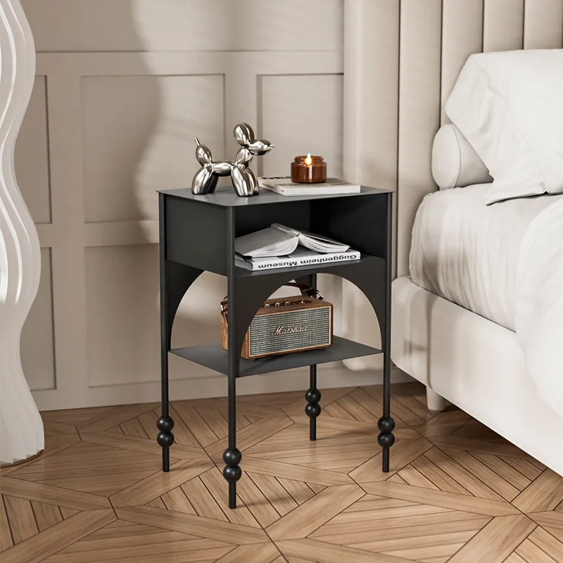 

Bedroom bedside table, retro personalized storage rack, small apartment, sofa edge, several households, new narrow edge cabinet
