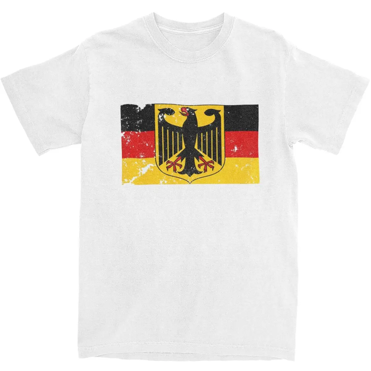 

Coat Of Arms Of Germany T-Shirt Man German Flag Streetwear Cotton T Shirts Beach Round Neck Novelty Tees Loose Oversize Tops