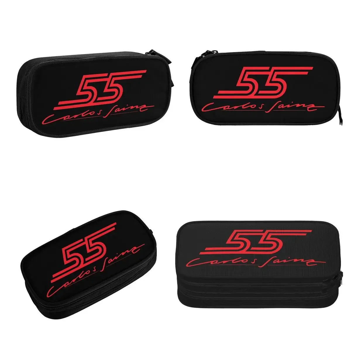 Carlos Sainz Jr F1 Signature Graphic - Dark Pencil Cases Big Capacity Pen Bags Pen Box Pencil Pouch For Boys Girls Stationery