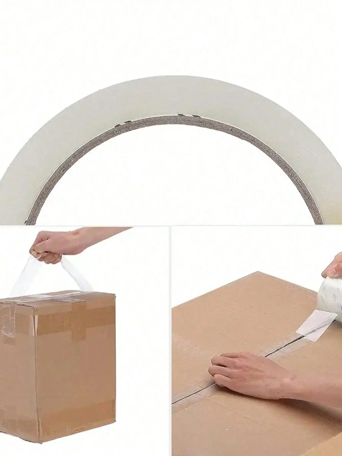 Cinta de embalaje transparente sin olor de 2 pulgadas de ancho, 110 yardas, 1.9 mil, rollos de cinta de embalaje para mudanzas, envíos y regreso a clases.