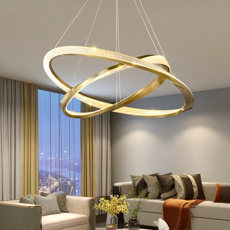 Lampadario di cristallo moderno per la decorazione della casa, lampada a sospensione per scale, lampade a sospensione per soggiorno, illuminazione per interni Byjoemade H2 Store