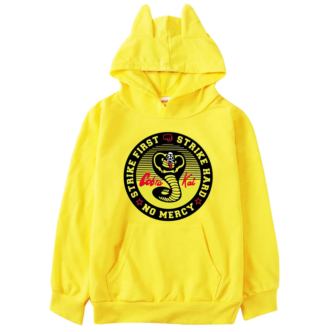 Anime C0BRA Kai Cobra Kids Clothes Girls Fashion Hooded Sweatshirts Children Kawaii Pullover Coats Baby Boys Casual Hoodies Top