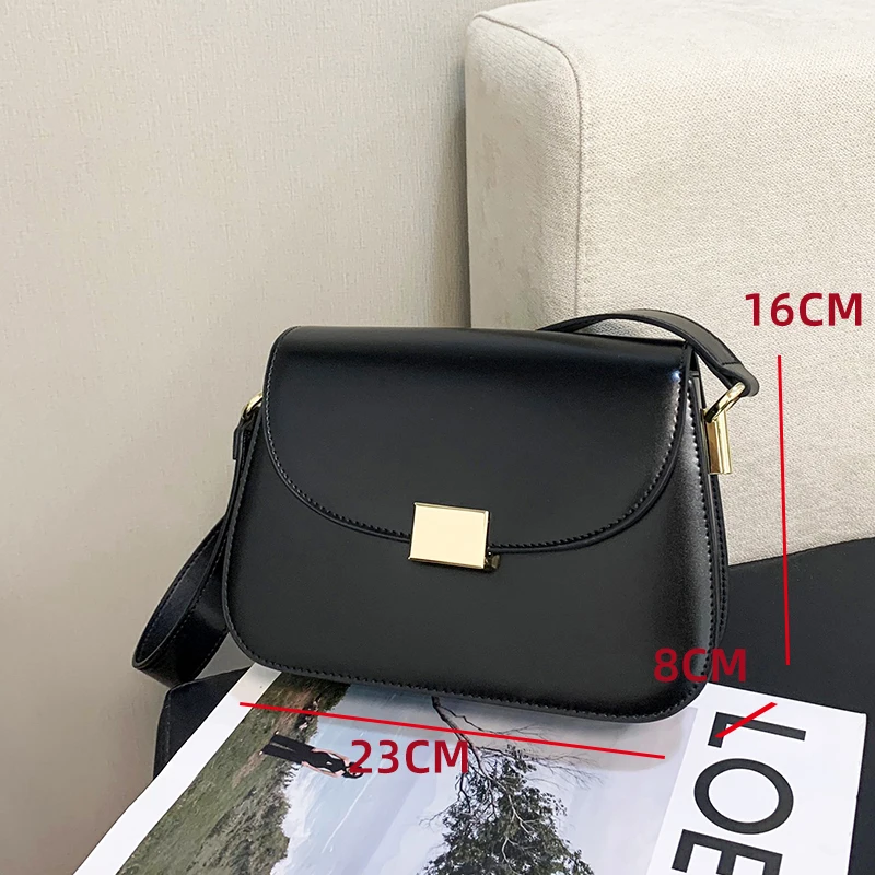 Tofu Bag for Women 2023 New Luxury Bright Glossy Surface Cowhide Underarm Small Square Bag One Shoulder Bag Messenger Bag Female