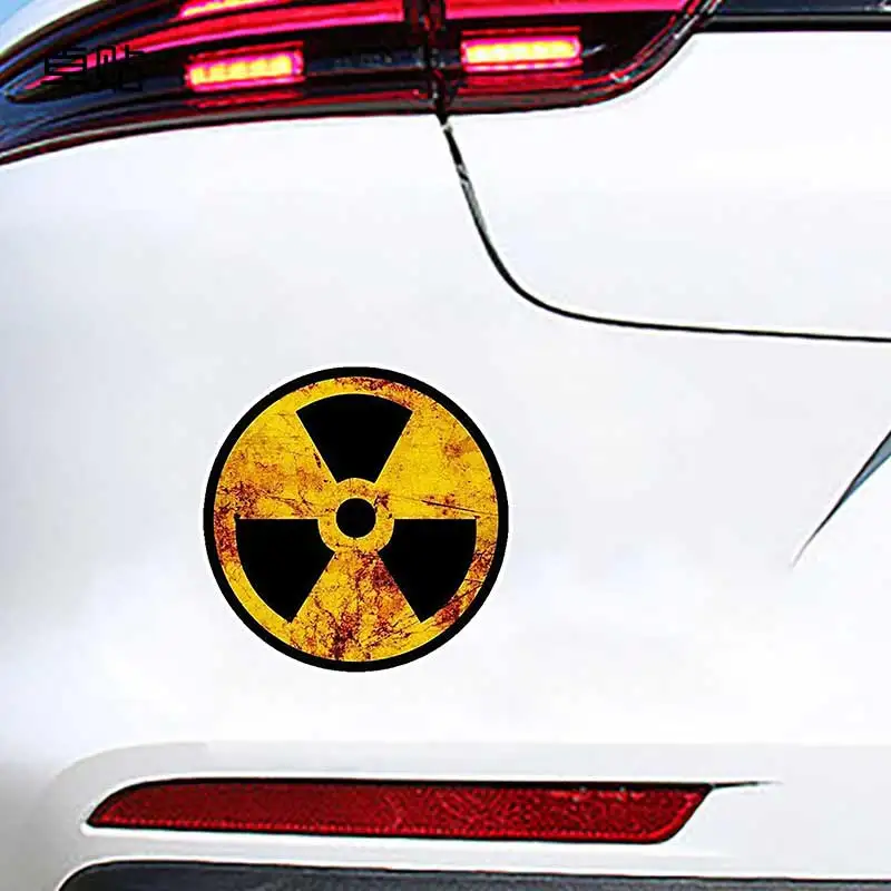 Nuclear Radiation Car Sticker Waterproof Vinyl Decal on Bumper Rear Window Laptop Self-adhesive Decal For Car Accessories SH753