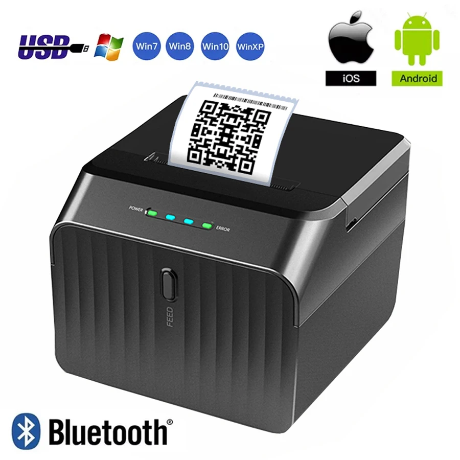 

New Self-Adhesive Label Printer Labeling Maker Machine Bluetooth Thermal Labeller Printer Sticker 20mm-58mm Mini Desktop