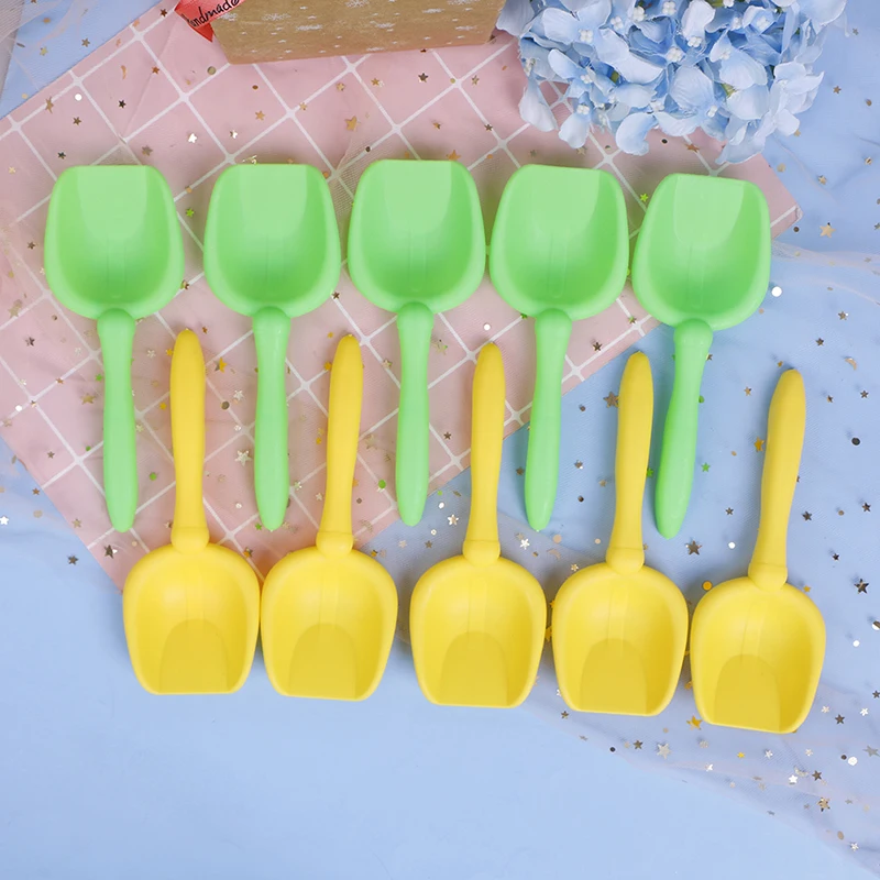 10Pcs Beach Toy Shovels Kids Play Sand Shovel Snow Tools Seaside Dig Sand Shovel