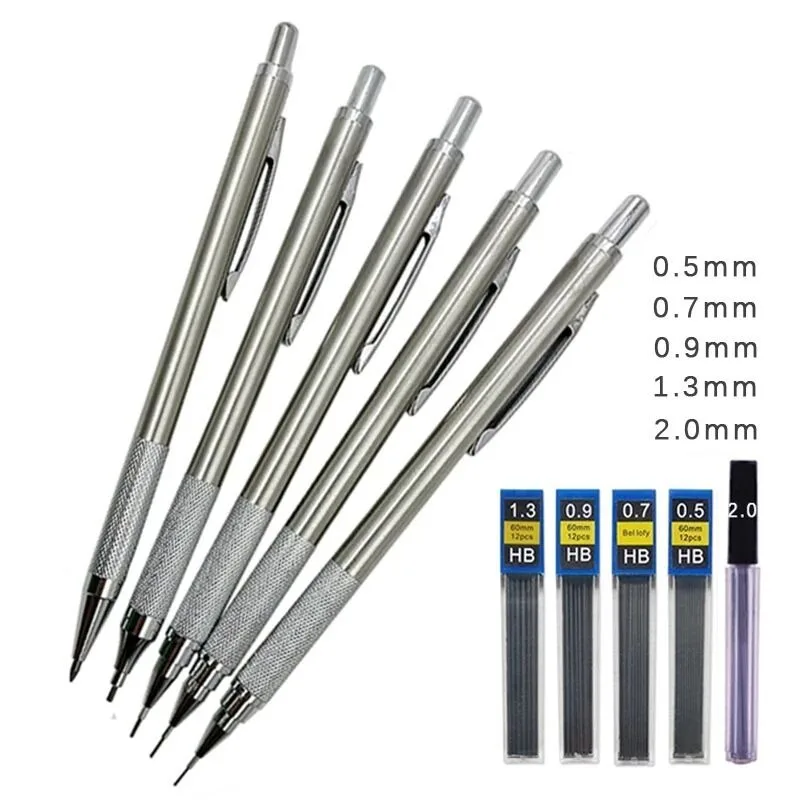 1-12Pcs 0.3 0.5 0.7 0.9 1.3 2.0mm HB Replacement Refill Leads Refill for Mechanical Pencil Drawing Automatic Pencils Stationery image 6