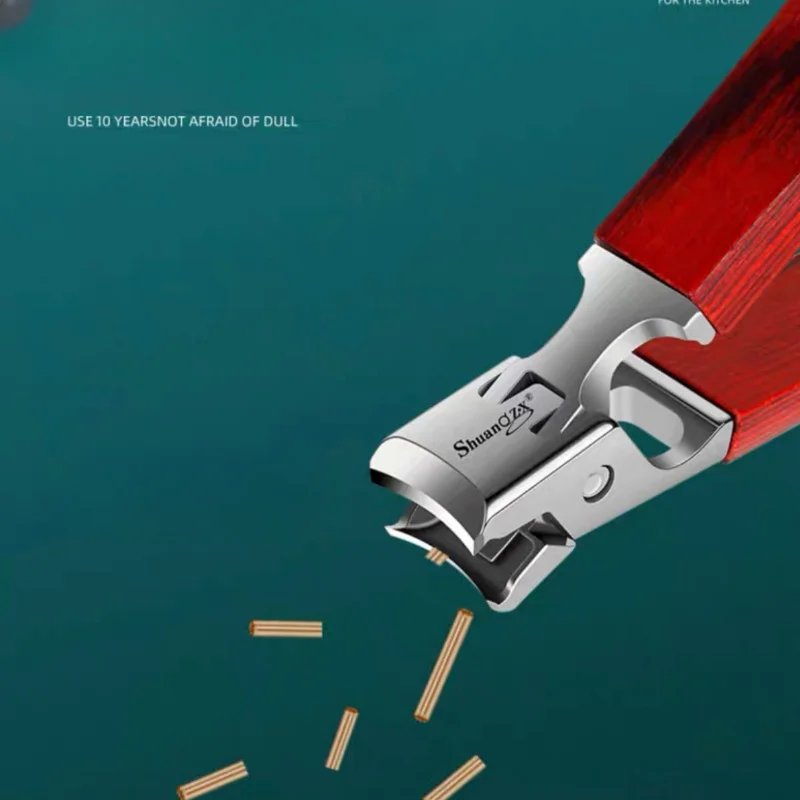 مقصات أظافر من الفولاذ المقاوم للصدأ للخدمة الشاقة ، مصممة مباشرة للأظافر والقدمين السميكة ، أدوات تزيين الأظافر والعناية بها ، L9195