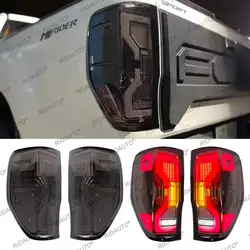 Halogen To LED Smoked Black Tail Light Rear Light Back Stop Lamp For Ford Ranger 2012 2018 2021 T6 T7 T8 Upgrades Decoration