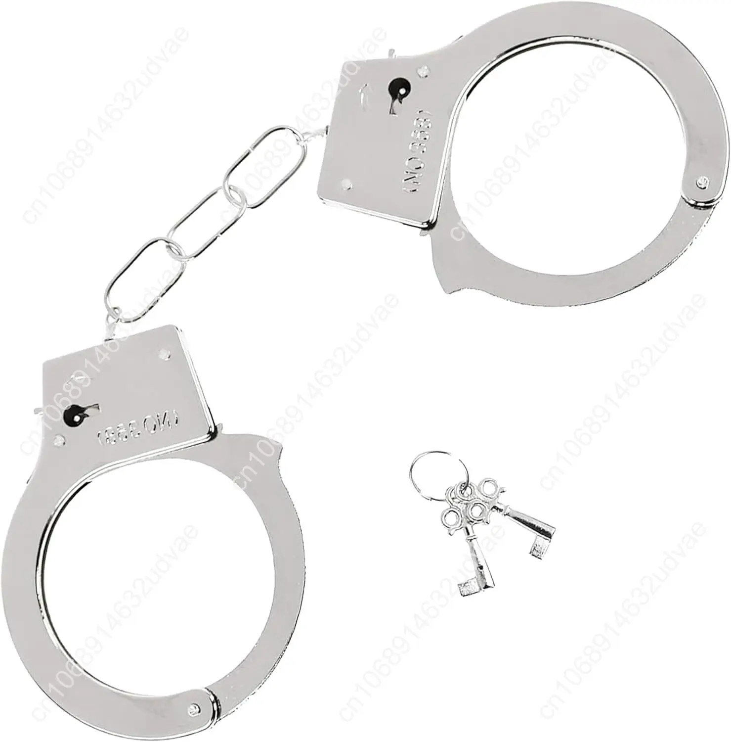 Law Enforcement Baseball Cap & Metal Handcuffs for Costumes, Parties, Events
