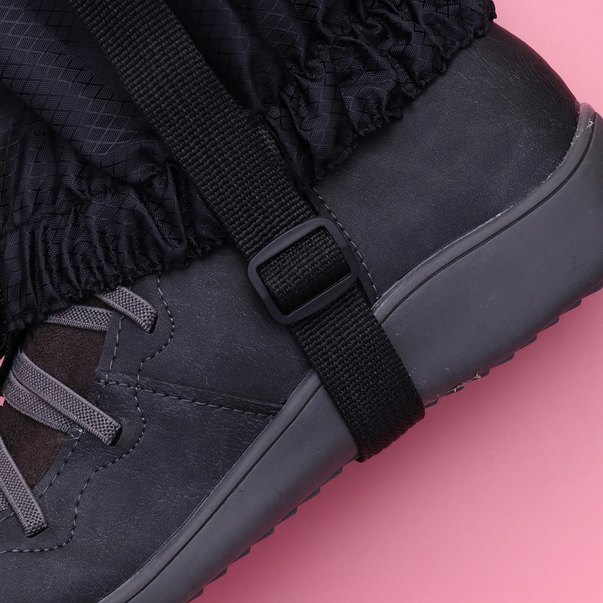 

Snow Gaiters Black Lightweight Oxford Cloth Ankle Covers For Hiking Running Camping Fishing Adjustable Outdoor Leg