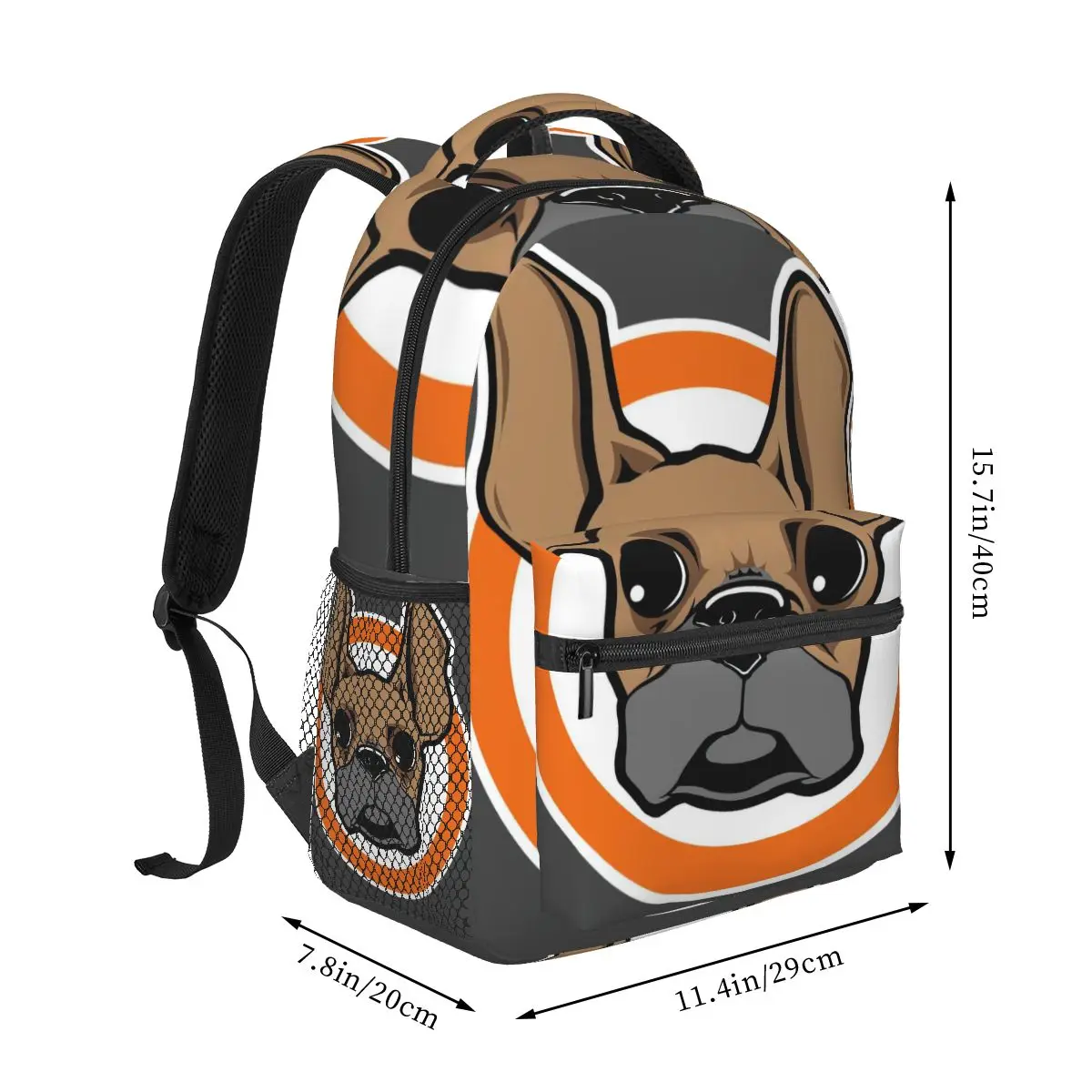 American Bulldog Backpack for Girls Boys Travel RucksackBackpacks for Teenage school bag