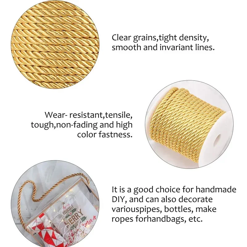 5mm 100yards Twisted Cord Rope - огляд і ціна Cord Trim Twisted