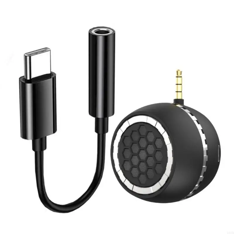 2025 Nova caixa som do mini -alto portátil Tipo C 3,5mm Plug Plug Telefone Mobile ALTEMENTE EXTERNO SEM FEIRANTE para