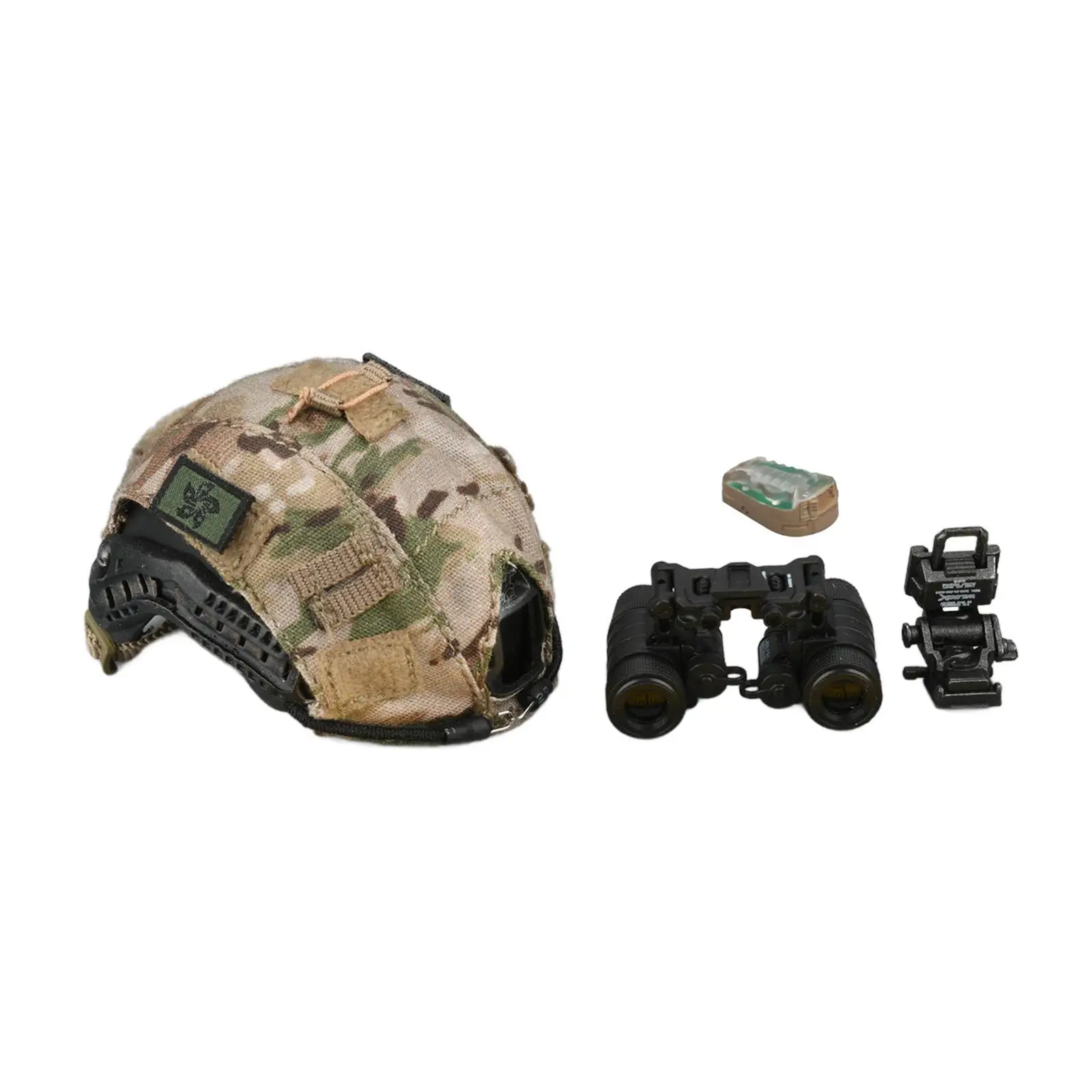 1:6 Scale Helmet Night Vision Goggles Miniature Dress up Action Figure Cap Trendy for 12inch Male Figures Costume Accessory