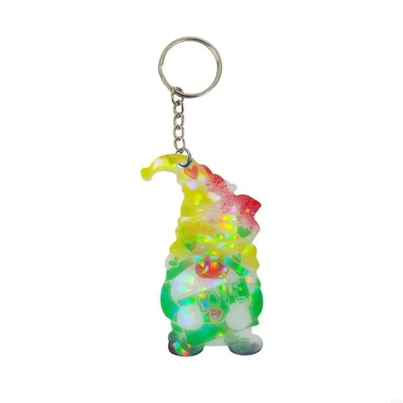 Resin Molds with Hole Christmas Gnome Pendant Silicone Mold for DIY Keychains Pendants Jewelry Resin Craft