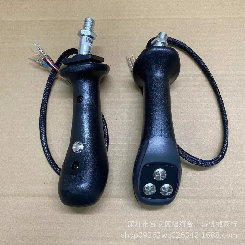 Four Button Excavator Wood Grabber Hydraulic Electric Control Joystick Handle Modified Forestry Logging Attachment