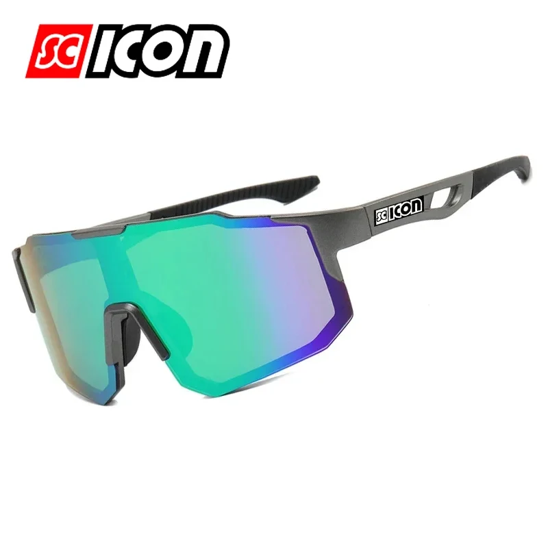 Road cycling with Italian SCICON bicycle glasses, windproof and sand proof glasses