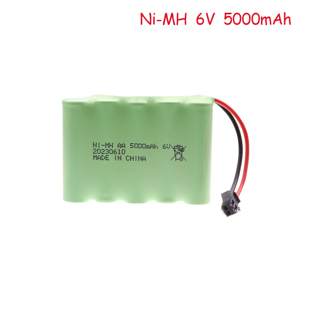 6V 5000mAh NIMH AA Battery For Rc toys Cars Tanks Robots Gun Upgraded 3000mah Batteries Pack For Rc Boat 6V Rechargeable Battery