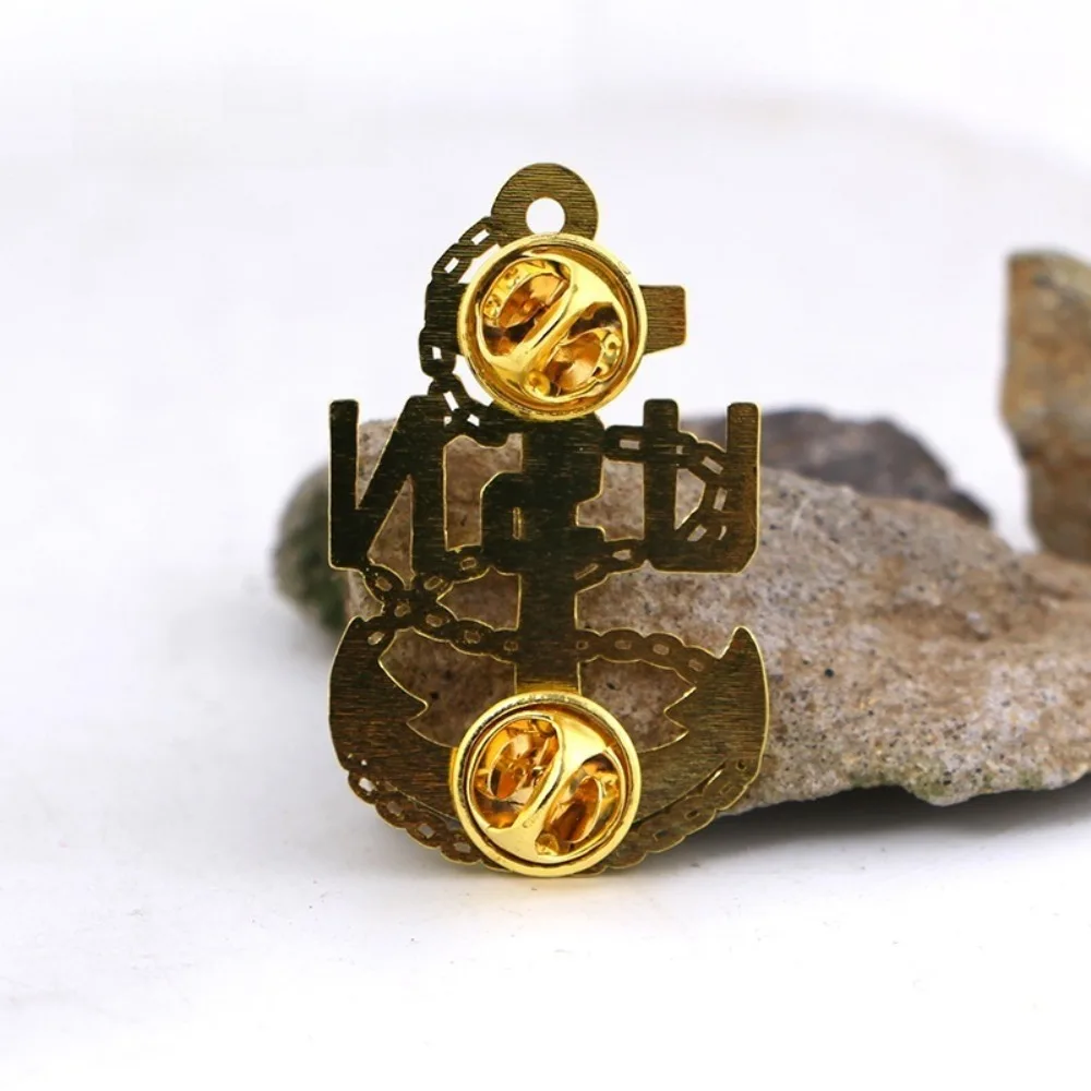 United States Sergeant's Cap Badge Anchor Badge Butterfly Buckle Pins Accessories Decoration Crafts Gifts for Men and Women