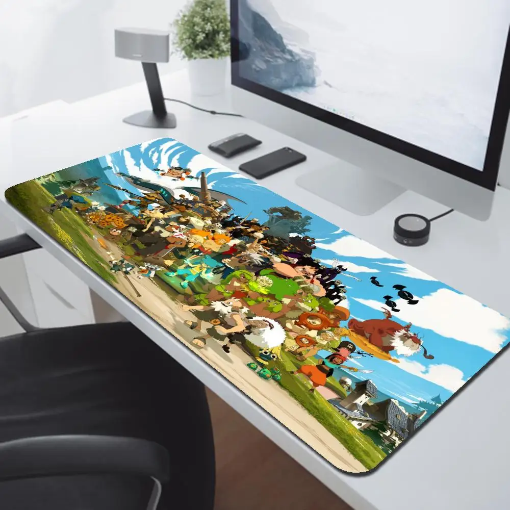 Dofus große Gaming Mauspad Computer Mauspad PC Gamer Laptop Maus Matte Büro Mausepad Silikon Teppich Tastatur Matte Schreibtisch Pad