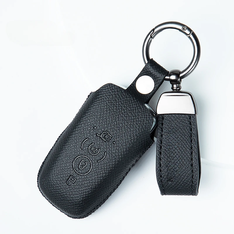 Suitable for Lincoln  Nautilus  Aviator  Navigator  Four Buttons Leather Car Remote Key Case Cover