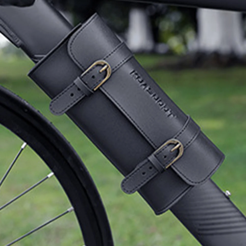

Универсальная сумка на вилку мотоцикла, кожаная ретро-сумка для хранения на сиденье мотоцикла, большая вместительная сумка для инструментов на заднюю часть велосипеда, сумка для езды на велосипеде