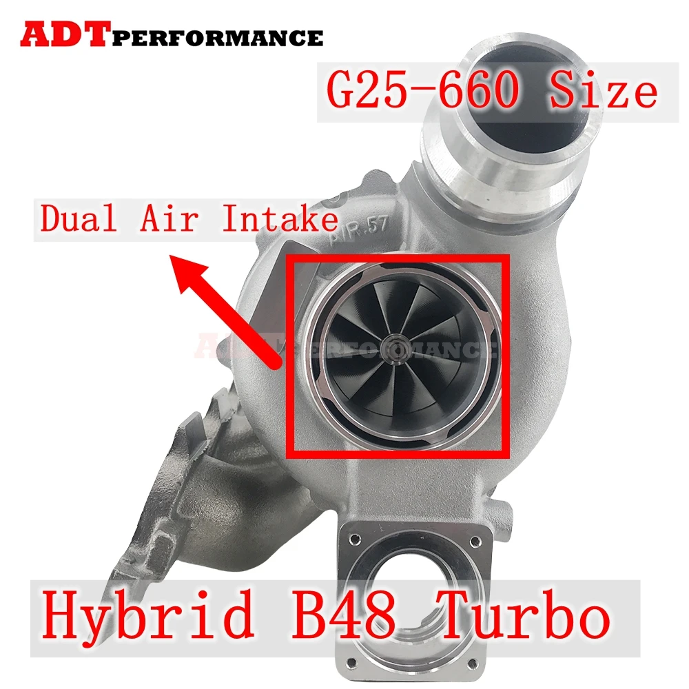 

Turbo For BMW 1er 2015/09-2019/12 F20 120i 1998 ccm, 135 KW, 184 PS B48 Hybrid Turbo G25-660 Size Hybrid B48 Turbo 49477-02400