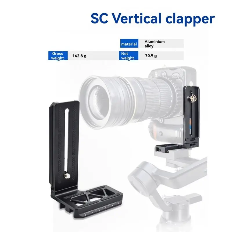 Super Sale L-Shape Bracket Camera Mounting Quick Release Plate DSLR Mounts for DJI Ronin SC Handheld Gimbal Stabilizers