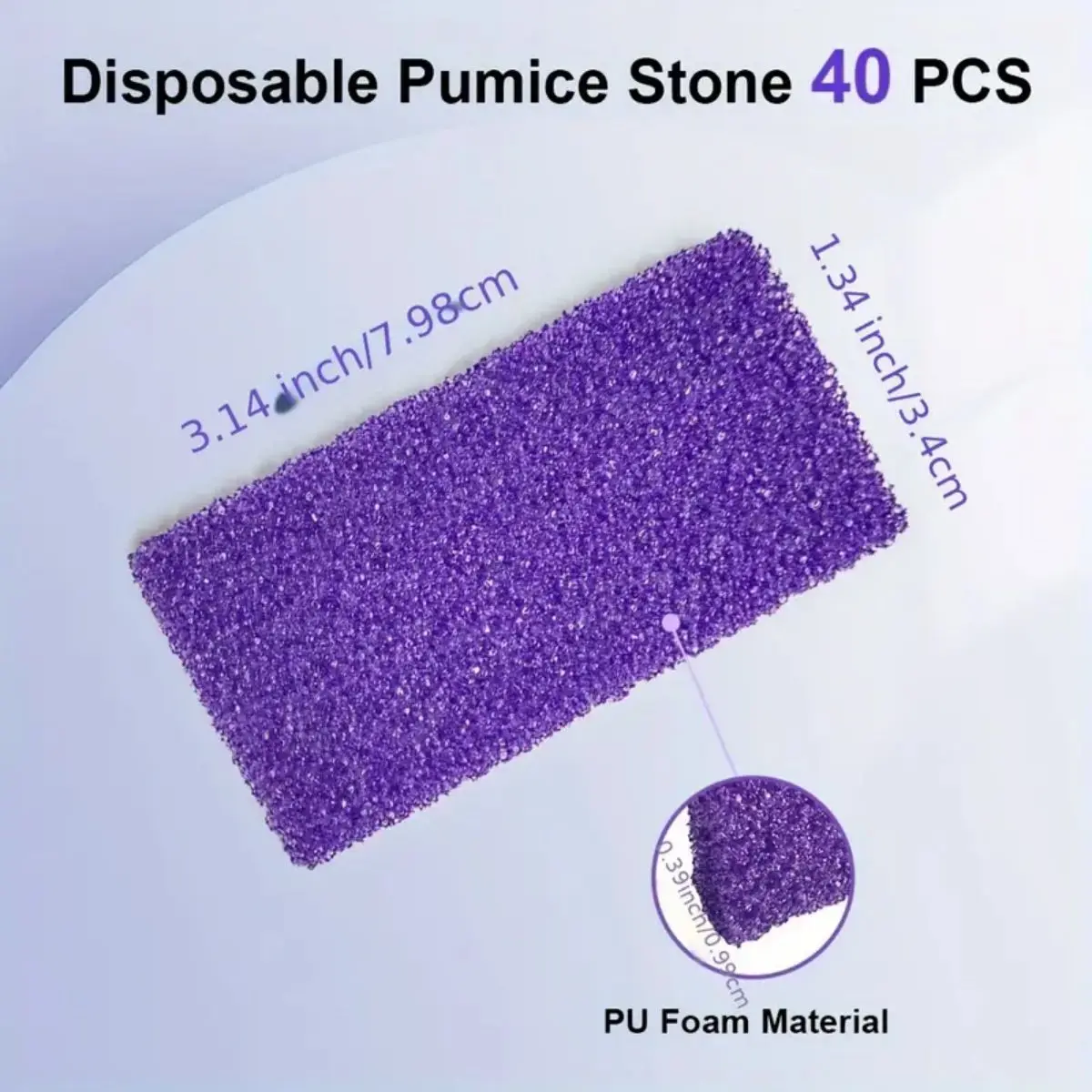 Ensemble de pierres de verre violet pour épurateur de pieds, dissolvant de callosités de poulet, dissolvant de peau à fréquence d'extinction douce, épurateur hypoallergénique, 10 pièces
