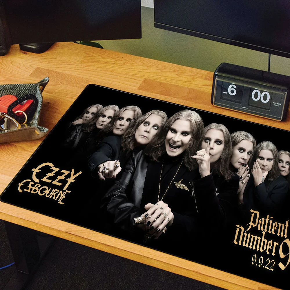 Singer O-Ozzy Osbourne Number 9 Mouse Pad Large Desk Mat Keyboard Ergonomic Office Rubber PC Non-slip Anti-fray Home Custom view 6