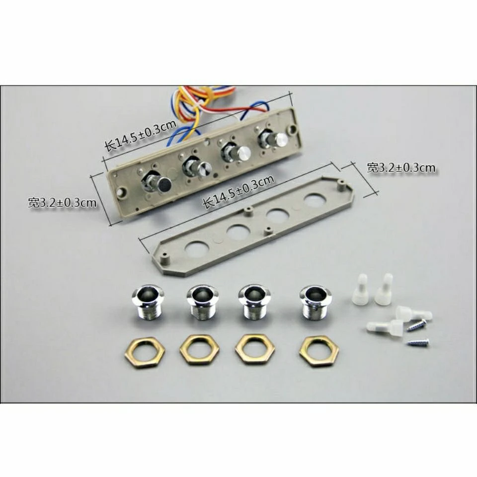 Suitable for range hood switch button, old-fashioned small four-position mechanical button, four-hole controller panel