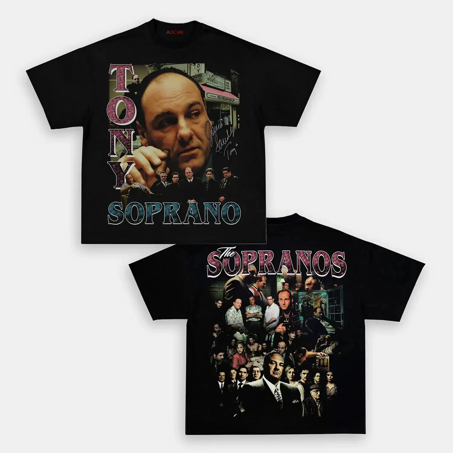 The Classic Tony Soprano T-shirt Features A Short-sleeved Design for Everyday Wear, Suitable for Both Men and Women
