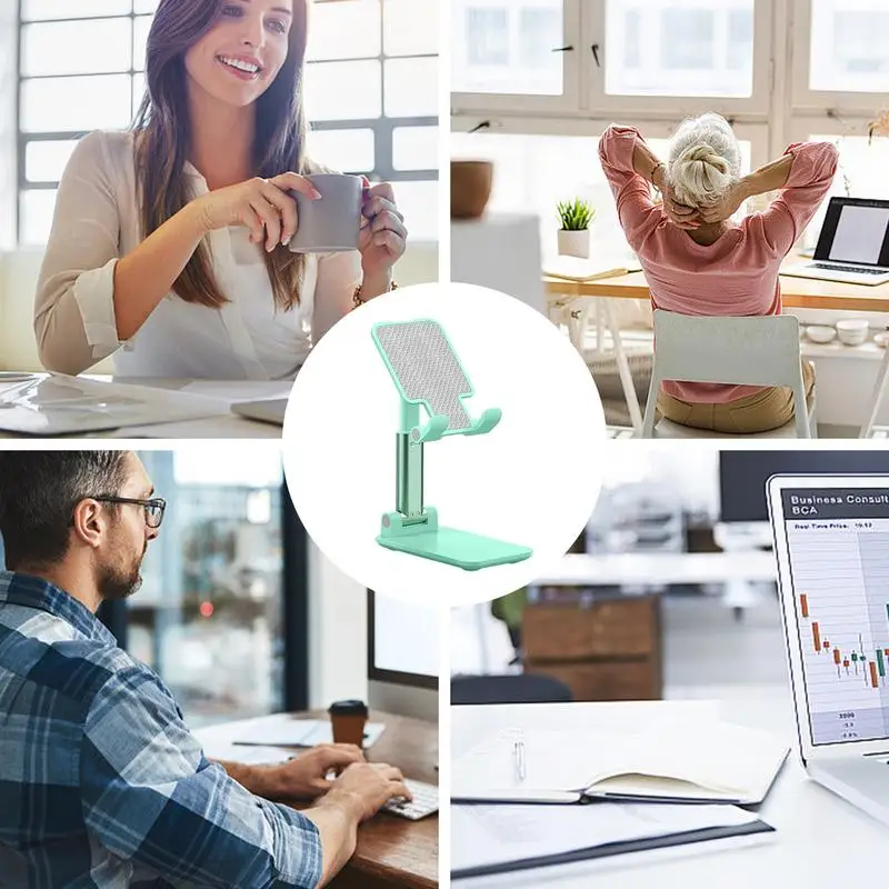 طوي سطح المكتب الهاتف المحمول حامل قفص الاتهام ، حامل هاتف الخليوي ، مكتب حامل ، دعم الهاتف المحمول ، مكتب الملحقات