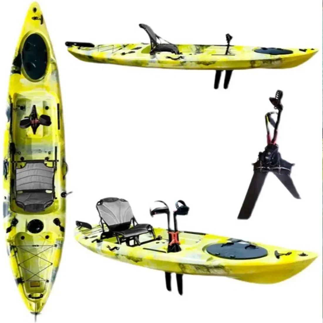 Foot Pedal Fin Pedal Kayak Outdoor Sports Sightseeing Fitness Entertainment Canoe Fishing Boat