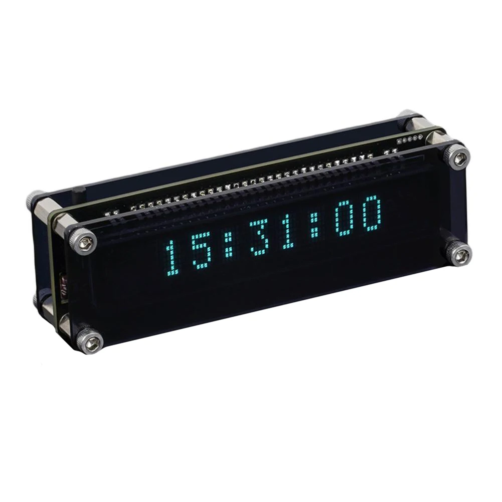 

VFD Clock Vacuum Fluorescent Display WIFI Timing Automatic Calibration VFD Luminous Clock For Desktop Bedside Sleep Car Center