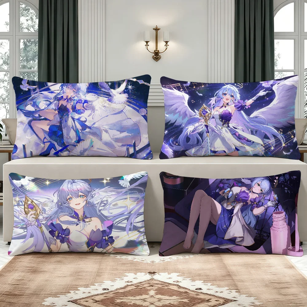 Robin Game Honkai Star Rail cushion cover Breathable Washable Decor Shell Pillowcase Zipper Sofa Office Lumbar Decoration