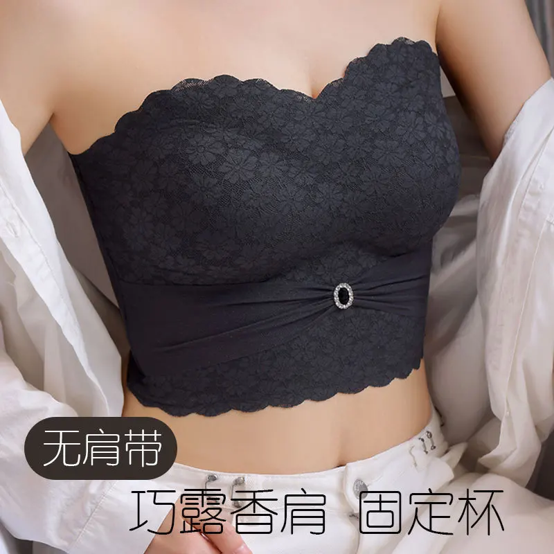 Strapless Push up Bra for Woman Wire Free Lace Seamless invisible Lingerie Soft Bralette Sexy Bralette Underwear Lingeries