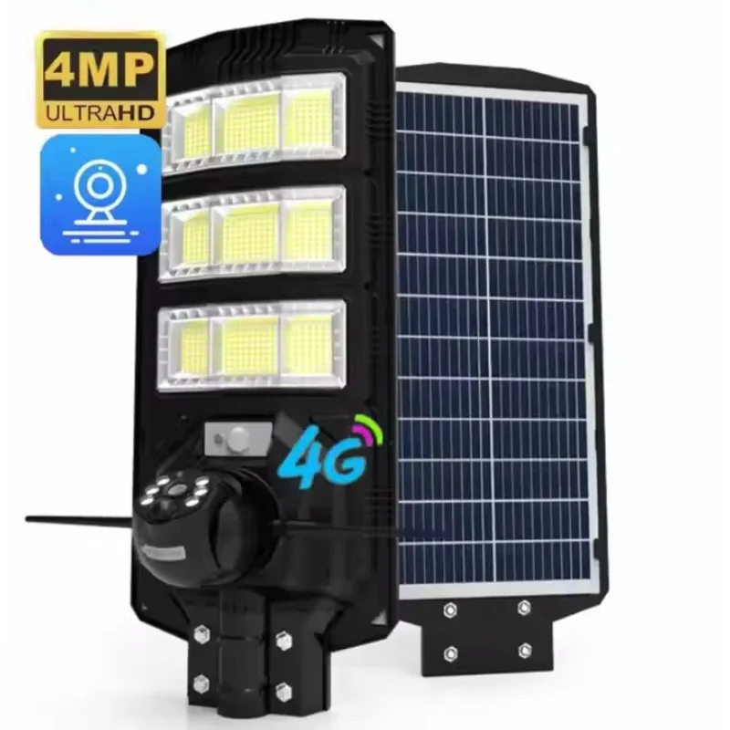 

Home Security Camera Outdoor Solar Powered Wireless WiFi Night Vision 4MP IP65 Flood Light 4G Camera Human Detection AI Alarm
