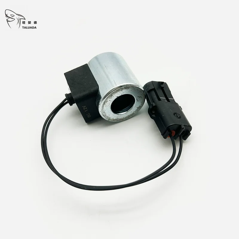สําหรับ YuChai Poilt Solenoid วาล์ว YC60 YC65-6-7-8 YC75-6-7-8 Solenoid วาล์วขดลวดพร้อมสายไฟ