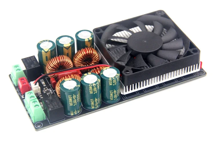 HIFI Single Voltage Stereo High Power Class D Digital Amplifier Board 2x600W Ultra TPA3255 Relay Protection